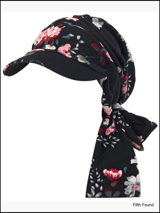 Chemo Headwrap Hat with Scarf for Women, Soft Lightweight Beanie